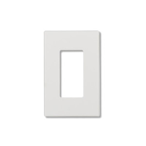 Decorator Wallplate - 1 Gang - Screwless - White - Plastic - V2
