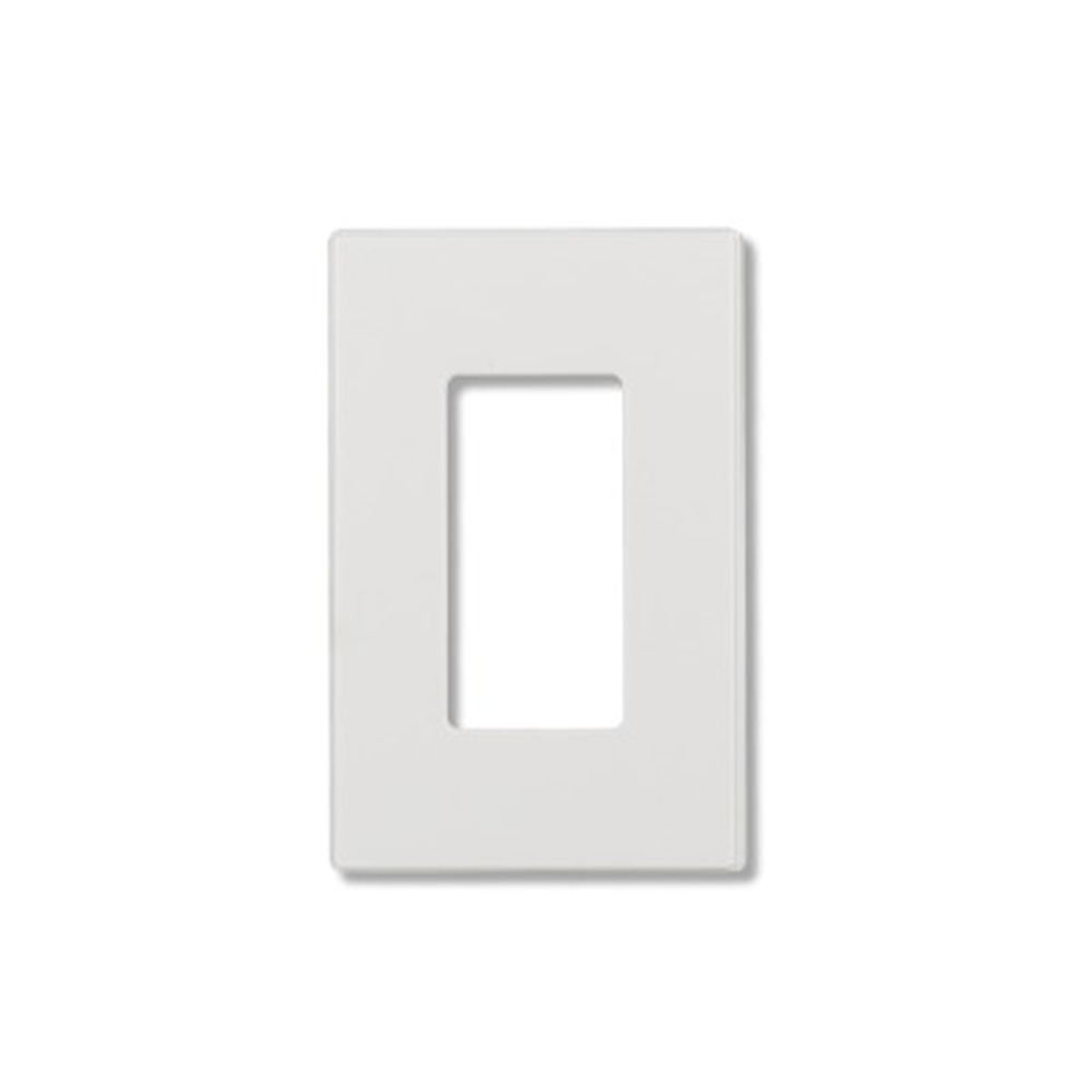 Decorator Wallplate - 1 Gang - Screwless - White - Plastic - V2