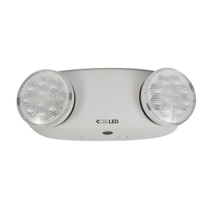 EML Emergency Lighting - Dual Head - Self-Powered - 2x2W Heads - 120-347V - Thermoplastic - White - 5 Year Warranty