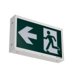 EML Emergency Lighting - Running Man Sign - Self-Powered - 120-347V - Steel - White - 5 Year Warranty