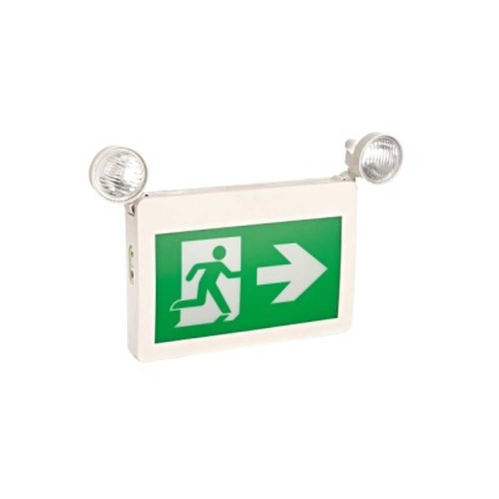 Combo Plastic Running Man sign + 2 Head + Battery backup - 5W - 120-347V - V1