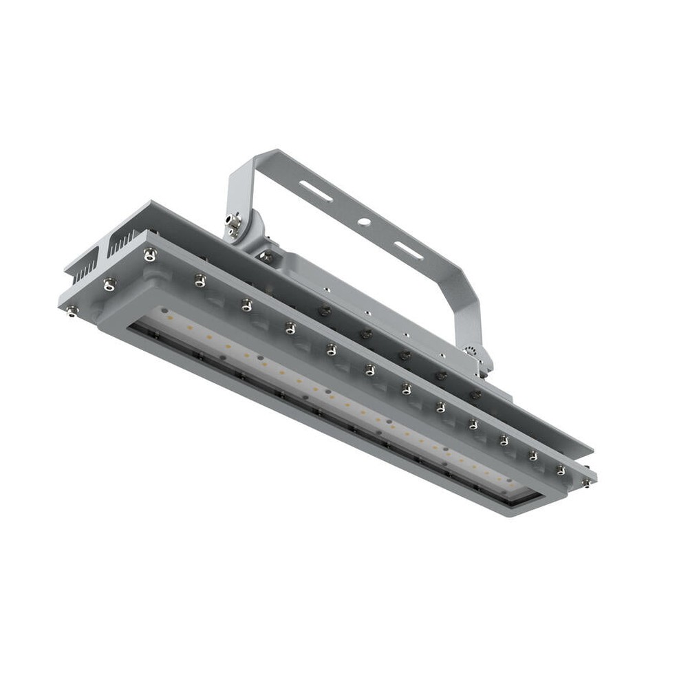 Explosion Proof 2FT Linear Shape 60W 120-277V 50K Gray Clear C1D2 IP66