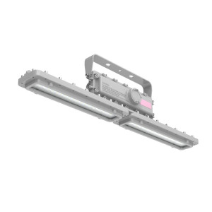 Explosion Proof 4FT Linear Shape 80-60-40W 120-347V 40-50-65K Gray Clear C1D1 IP66