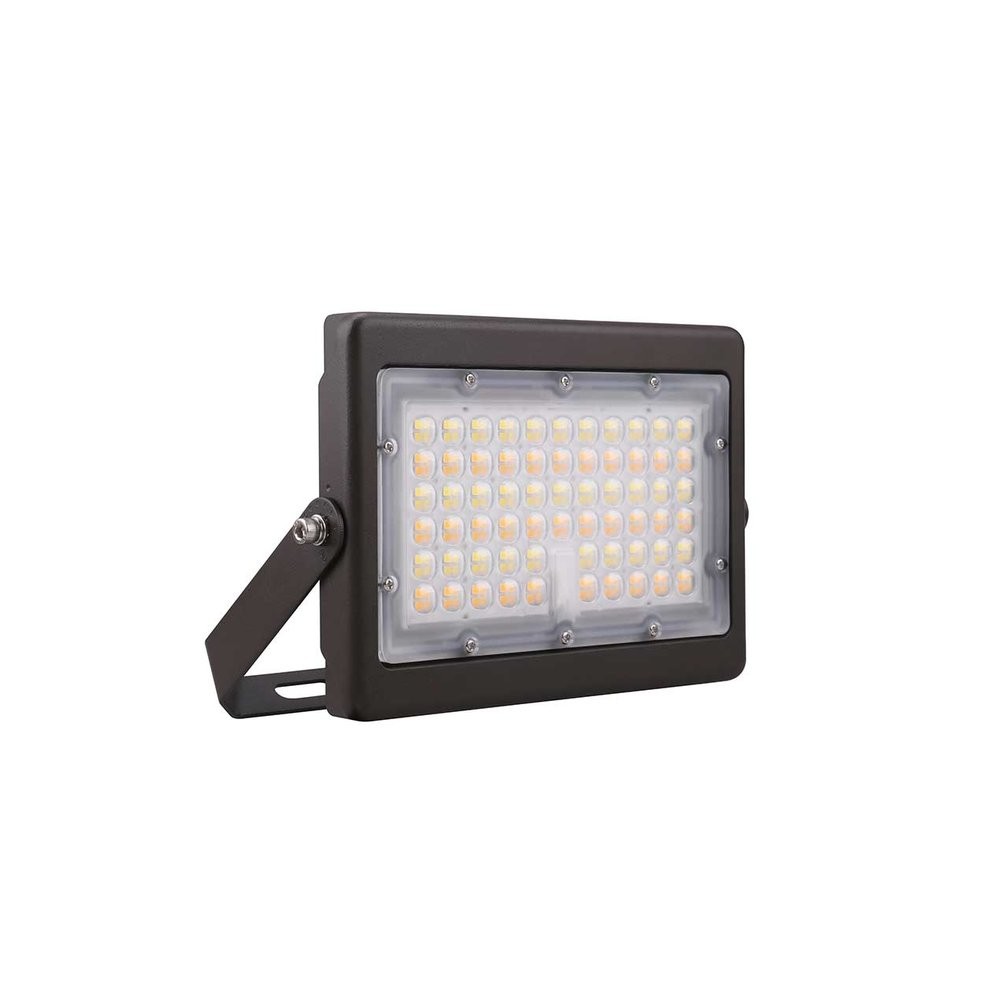 FLM02 MINI FLOOD LIGHT - FLOOD/AREA LIGHTS - 55W/70W/80W - 3000K/4000K/5000K - 120-347V - BRONZE - DLC S-YMB16N
