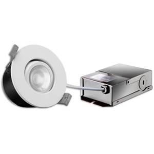 FLP3-8W-30/40K - ROND - DEL 8W - 550 LUMENS - BOUTONS DE SÉLECTION 30K OU 40K - ANGLE DE FAISCEAU DE 110°. 3 1/2