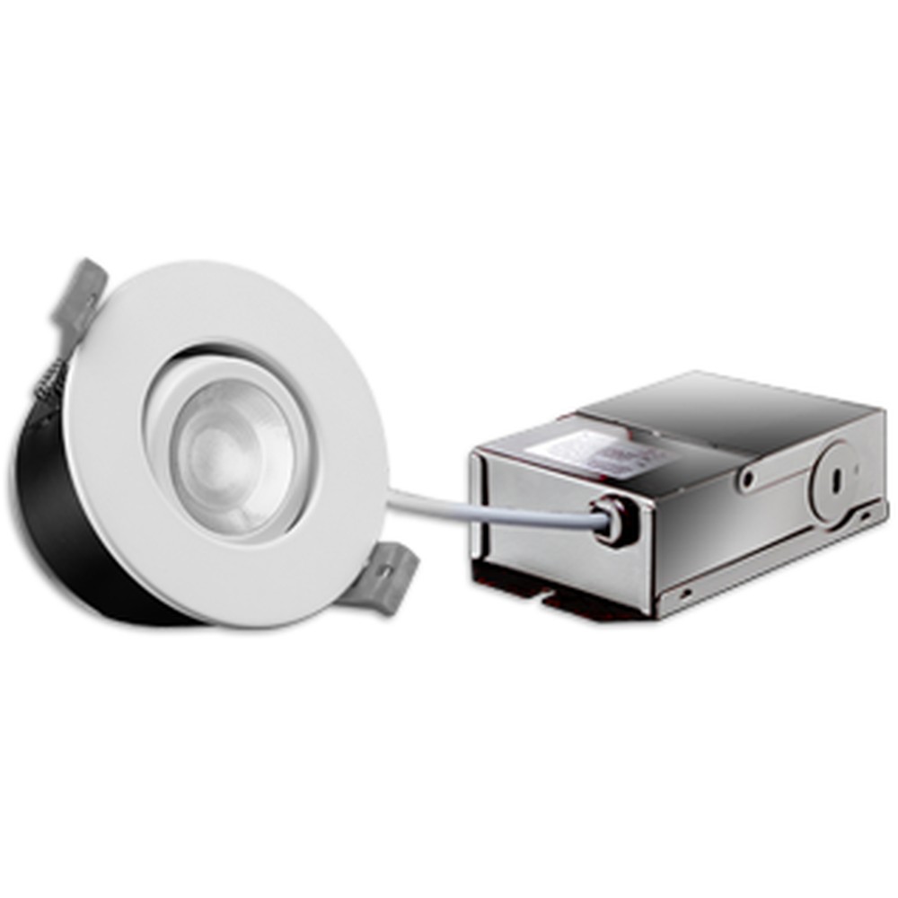 FLP3-8W-30/40K - ROND - DEL 8W - 550 LUMENS - BOUTONS DE SÉLECTION 30K OU 40K - ANGLE DE FAISCEAU DE 110°. 3 1/2