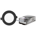 FLP3DG-7W-30K - ROND - PROFOND - ORIENTABLE - DEL 7W - 500 LUMENS - 33/4 DIAM. X 21/4 H. ANGLE DE FAISCEAU DE 38°. CRI-9