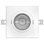 FLP4SG-10W-30/40K - CARRÉ - ORIENTABLE - BOUTONS DE SÉLECTION 30K OU 40K. DEL 10W - 750 LUMENS. 47/8 DIAM. X 15/8 H. ANG