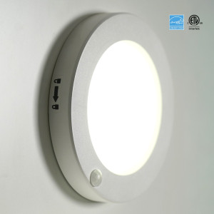 7 INCH LED FLUSH MOUNT WITH BUILT IN MOTION SENSOR.15W - 1000LUMENS - 5CCT - CRI80 - 120V TRIAC DIMMING