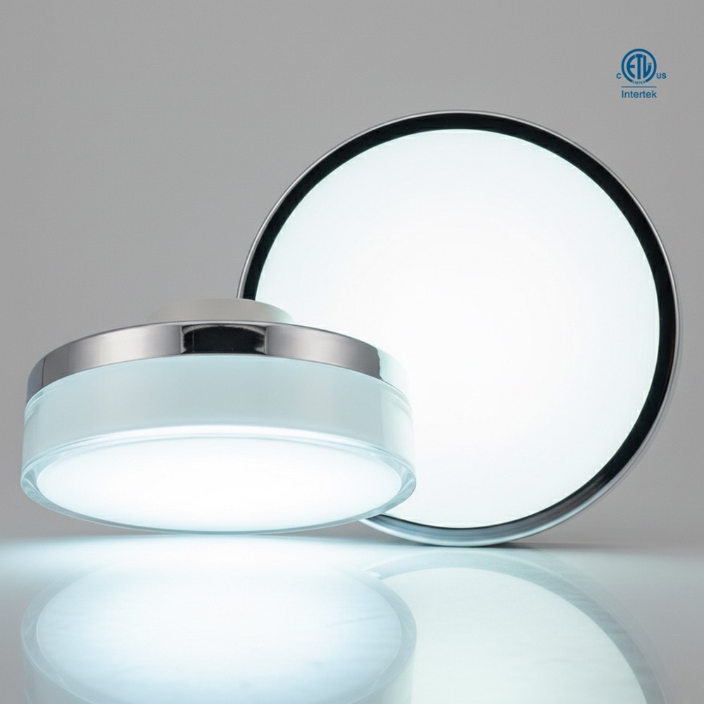 IP65 WET LOCATION (OUTDOOR) - 5" FLUSH MOUNT W/ ADJUSTABLE CCT. 10W - 800LMNS - 120V TRIAC DIMMING (2700K -