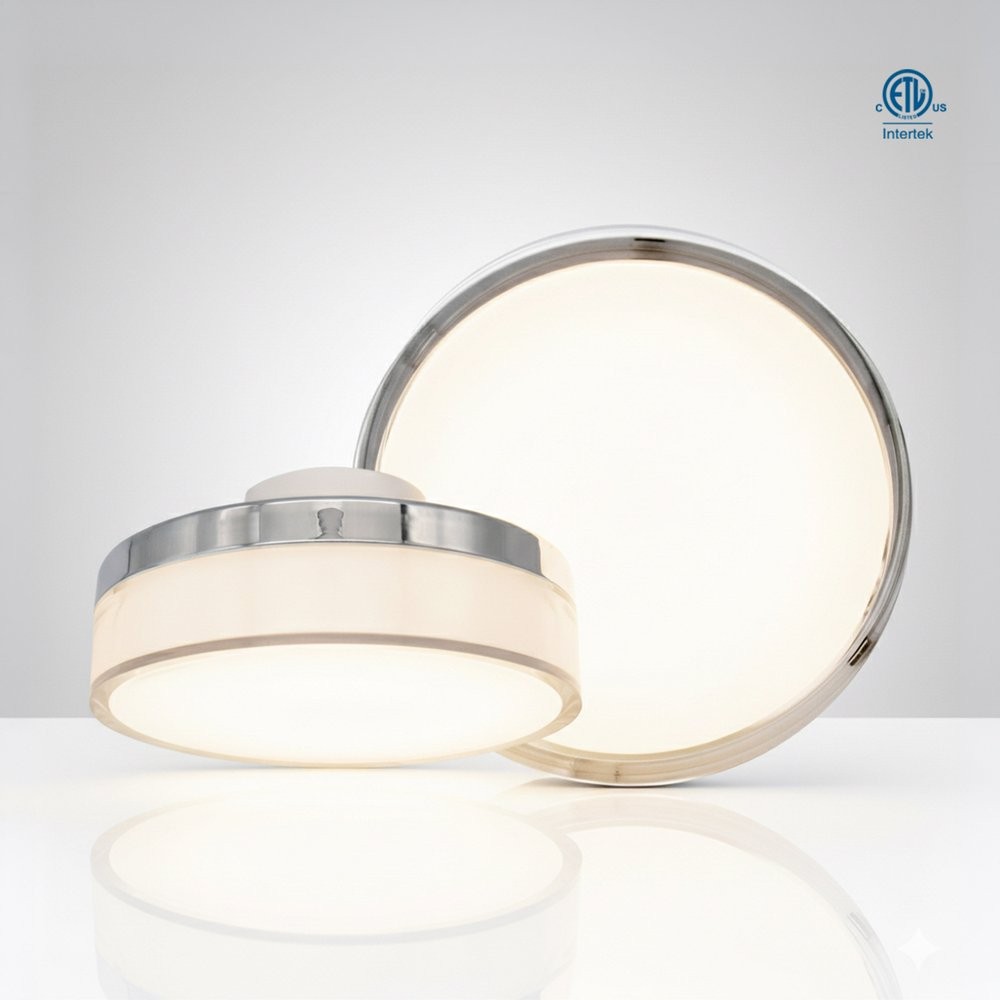 PLAFONNIER LED ENCASTRÉ 7 PO - IP65 EXTÉRIEUR - CCT AJUSTABLE - 15W - 1200LM - DIMMABLE 120V TRIAC (2700K À 5000K)