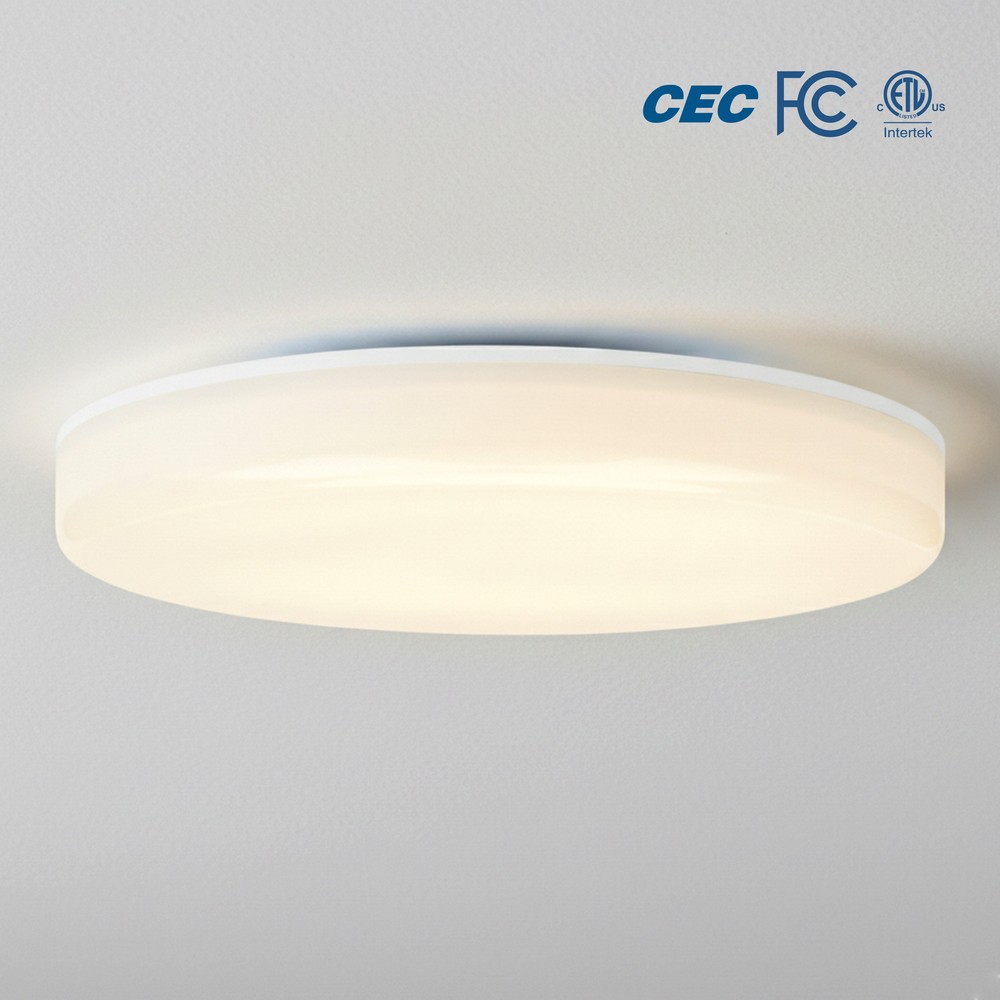 12" FRAMELESS FLUSH MOUNT W/ ADJUSTABLE 5CCT (2700K - 3000K - 3500K - 4000K - 5000K) - 25W - 2000 LUMENS - TRIAC