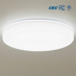 9" FRAMELESS FLUSH MOUNT W/ ADJUSTABLE 5CCT (2700K - 3000K - 3500K - 4000K - 5000K) - 35W - 2800 LUMENS - TRIAC