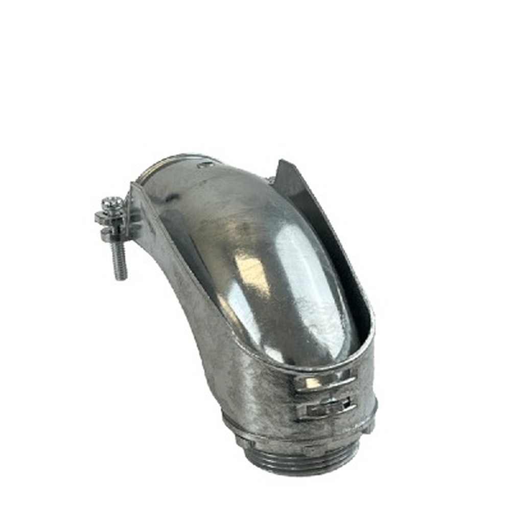 Metal Conduit Squeeze Connector 1 1/4" - 90 Deg - Die-Cast Zinc - V1