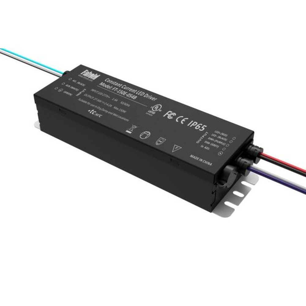 LED Driver Fahold 120-277VAC 27-54VDC 150W 2-4.2A Dimmable 1-10VDC UL Dry and Damp