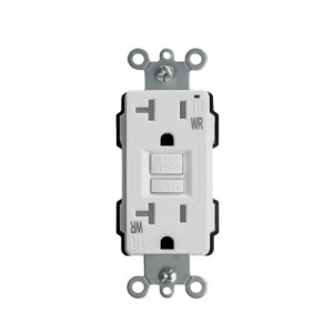 GFCI Safety Outlet - 20 amp - 125V - White - V2