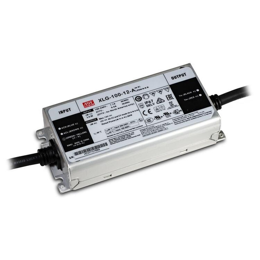 LED Driver Meanwell 200-480VAC 43-52VDC 240W 5.00A Dimmable 0-10VDC IP65