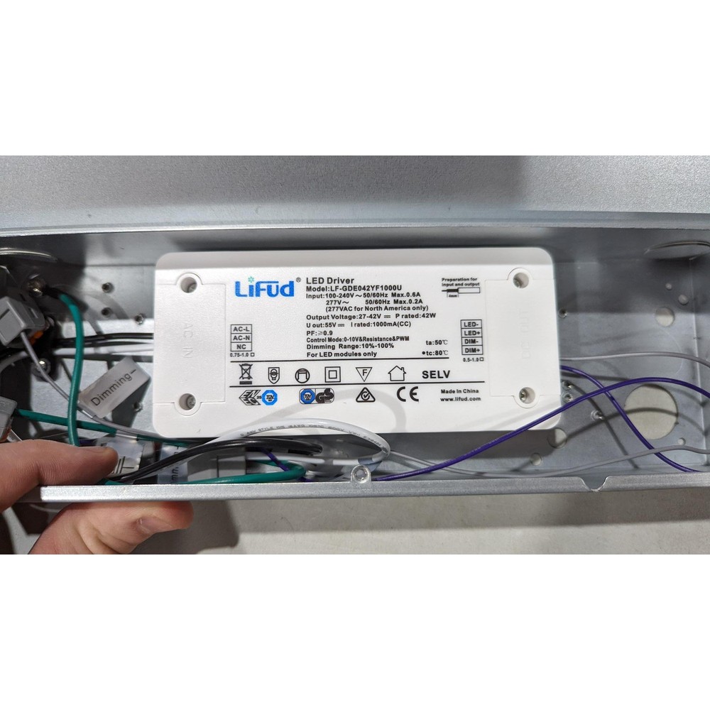 LED Driver Lifud 100-277VAC 27-42VDC 42W 1.00A Dimmable 1-10VDC IP20