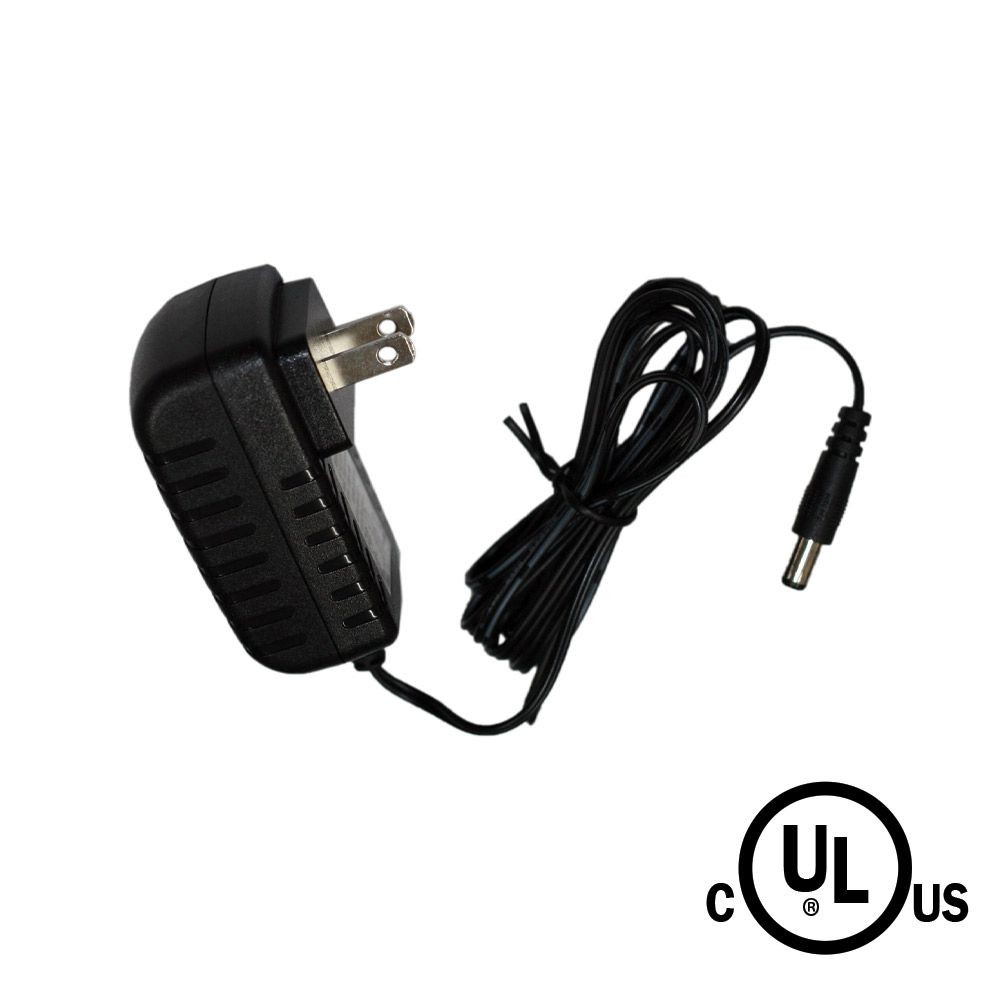12W - 12V PLUG STYLE POWER SUPPLY - 3M (9.8’). INDOOR RATED - 120V AC INPUT - 12V DC OUTPUT - CLASS 2