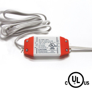 15W - 12V PLUG STYLE POWER SUPPLY - 1.8M (6’). INDOOR RATED - 120V AC INPUT - 12V DC OUTPUT - CLASS 2