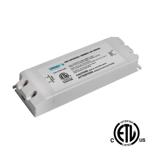 48W - 12V DIMMABLE POWER SUPPLY - CLASS 2 - 100 - 130V AC INPUT - 12V DC OUTPUT - DAMP LOCATION RATED - ETL APPROVED