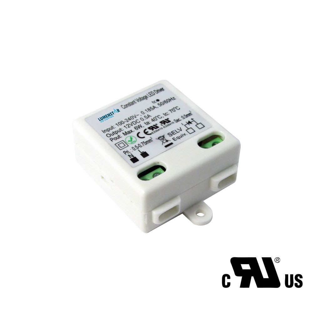 6W - 12V DC POWER SUPPLY - INDOOR RATED - CLASS 2