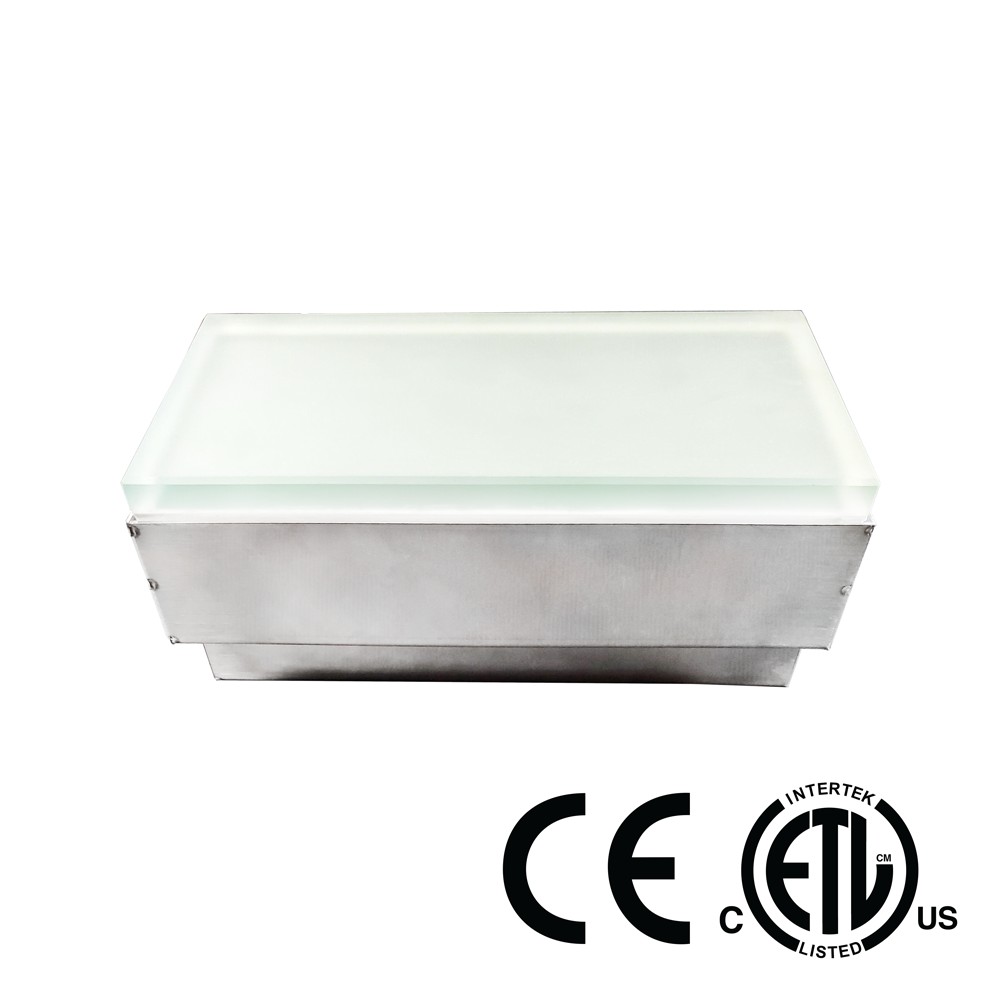 WALK ON INGROUND BRICK LIGHT - 24V DC - 2.6W - 3000K WARM WHITE