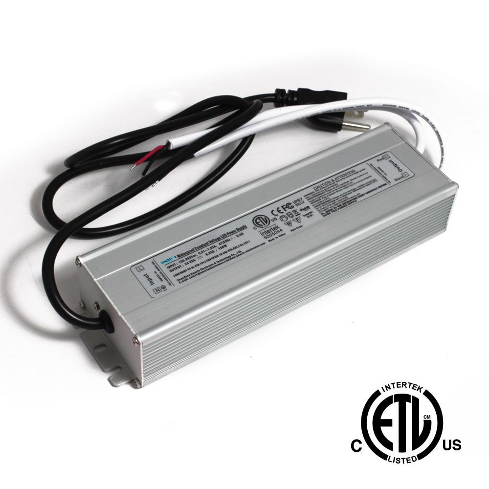 150W - 24V PLUG STYLE POWER SUPPLY - 0.9M (3’) OUTDOOR RATED - 100-265V AC INPUT - 24V DC OUTPUT