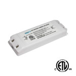 24W - 24V DIMMABLE POWER SUPPLY - CLASS 2 - 100 - 130V AC INPUT - 24V DC OUTPUT - DAMP LOCATION RATED - ETL APPROVED