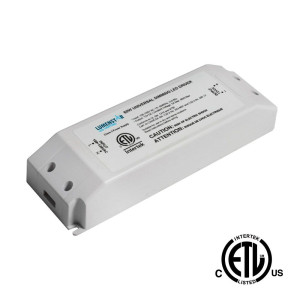 60W - 24V DIMMABLE POWER SUPPLY - CLASS 2 - 100 - 130V AC INPUT - 24V DC OUTPUT - DAMP LOCATION RATED - ETL APPROVED