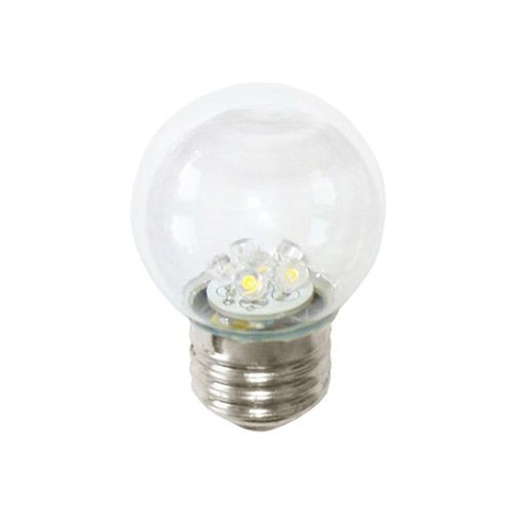 S11 LED DECORATIVE BULB - 120V AC - 1W - WARM WHITE 2700K - E26 BASE - GLASS - 40MM CLEAR GLOBE - ETL APPROVED