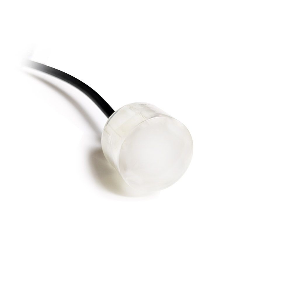 DECKSTAR RECESSED LED LIGHT FOR DECKS AND STAIRS - TRIMLESS - 12V DC - 0.5W - IP67 - DIMMABLE - 3000K