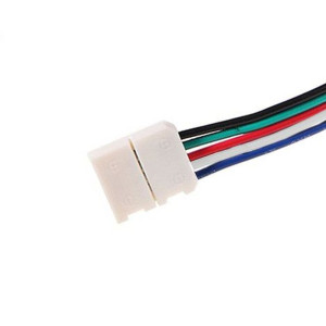 SC2 RGBW SOLDERLESS CONNECTOR ON ONE END FOR 5050 RGBW FLEXIBLE STRIP