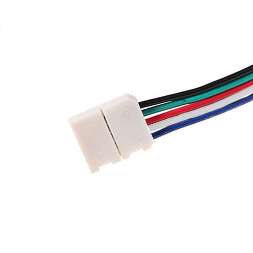 SC2 RGBW SOLDERLESS CONNECTOR ON ONE END FOR 5050 RGBW FLEXIBLE STRIP