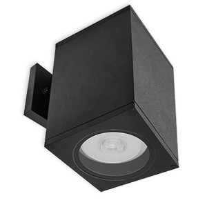 LWL-DS30 - CARRÉ - ÉCLAIRAGE VERS LE BAS - POUR PAR30 OU PAR20 NON INCLUSE - VERRE PROTECTEUR INCLUS. DOUILLE