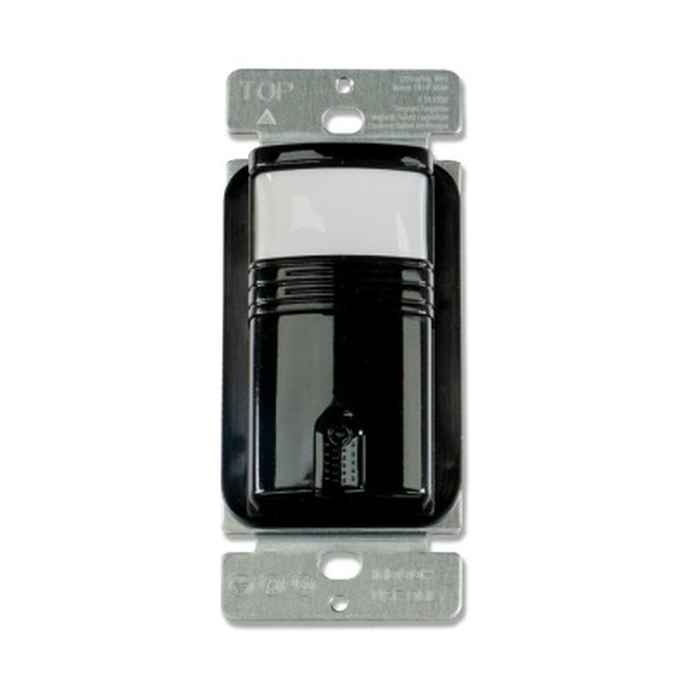 Wall motion sensor PIR 3 Way with Neutral - Max 800W - 120V - Black - V2