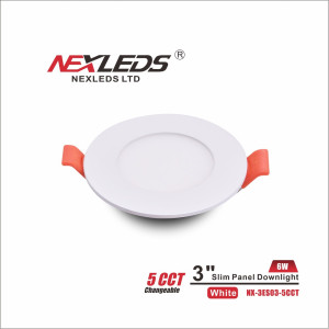 3" MINCE PANNEAU DOWNLIGHT WETLOCATION(BLANC)