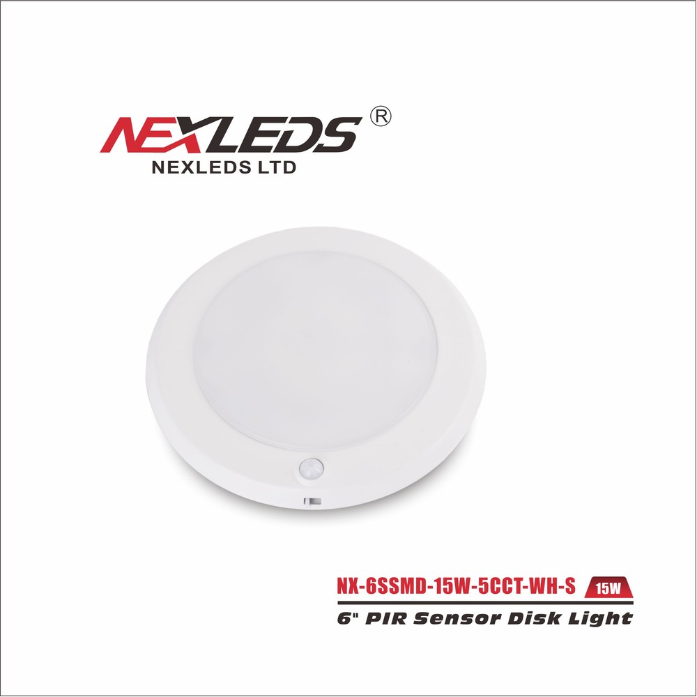 6" DISK LUMINAIRE WITH BUILT-IN PIR SENSORWET LOCATION