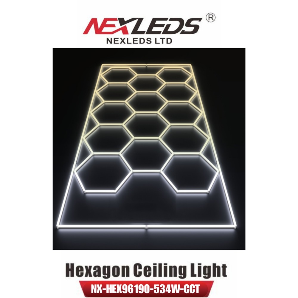Hexagon LED Ceiling Light CCT