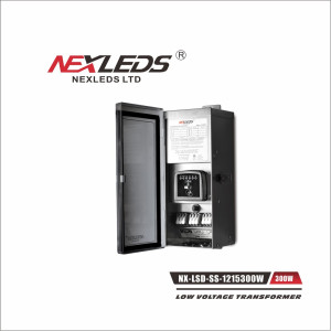 Stainless steel 300W IP65 landscape driver with 1 meter long cord length