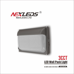 LED Classic wallpack Glass lens WATTAGE SELECT