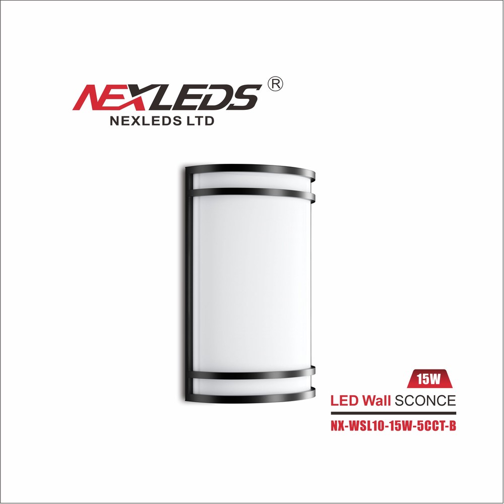 LED WALL SCONCE (IN BLACK)