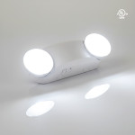 2W DUAL HEAD EMERGENCY LIGHT - 120-347V - 120 MINUTES EMERGENCY DURATION - 6500K