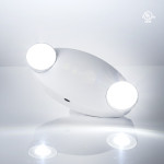 2W DUAL HEAD COMPACT SIZE EMERGENCY LIGHT - 120/277V AC - 90 MIN EMERGENCY DURATION - 6500K