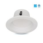 ENCASTRÉ LED DE RETROFIT 4 POUCES - 10W - 800LM - 5CCT (2700K - 3000K - 3500K - 4000K - 5000K) - CADRE BLANC