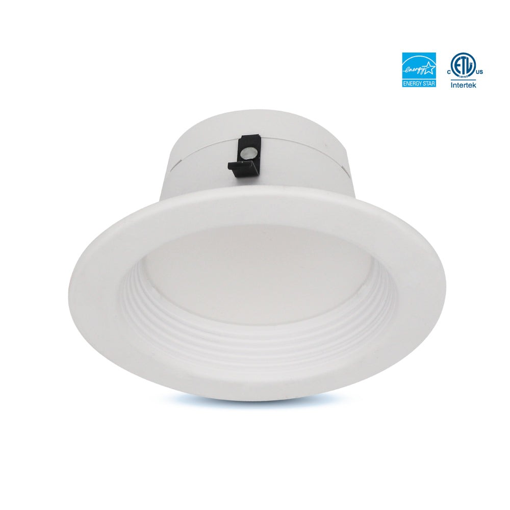 4" RETROFIT  RECESSED LED DOWNLIGHT - 10W - 800LMN - 5CCT (2700K -3000K -3500K -4000K -5000K) WHITE TRIM