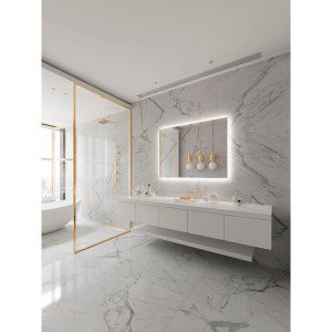 ORIGINAL RECTANGLE BACKLIT LED MIRROR 48X35 30K