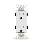 Outlet - 15 amp - 125V - White - V2