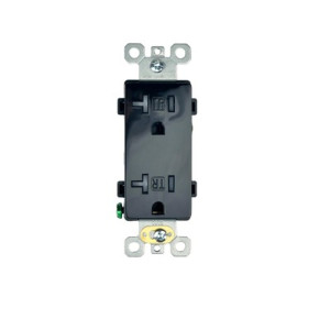Outlet - 20 amp - 125V - Black - V2