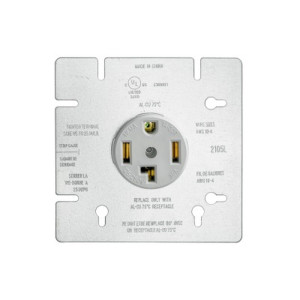 30 AMP Outlet - 125-250V - 3 pole 4-wire ground - NEMA 14-30R - White - V2
